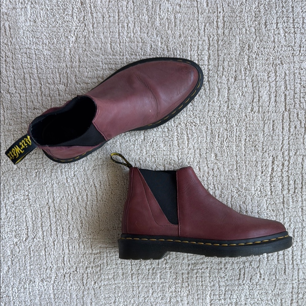 Dr. Martens Burgundy Chelsea Boots